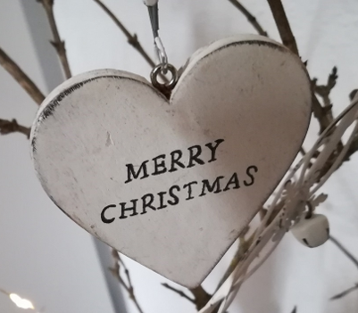 Herz mit Aufschrift Merry Christmas