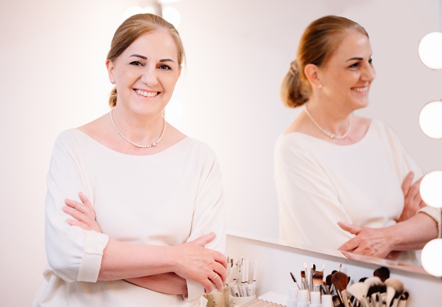 Heike Weigand im Studio